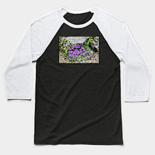 Flowers Swiss Alps Baseball T-Shirt